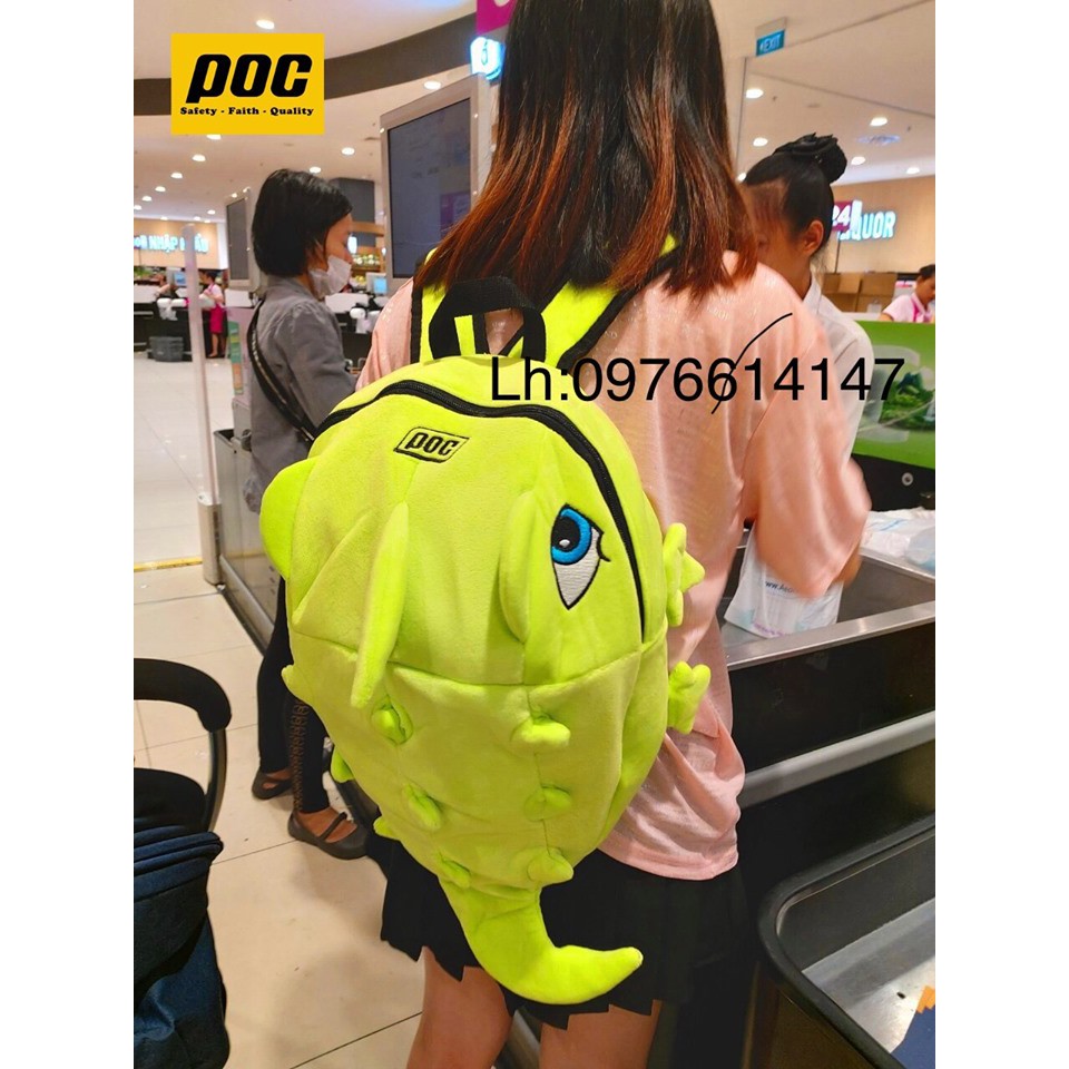 Balo khủng long cute,balo khủng long vải nhung mềm mịn