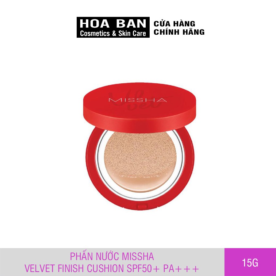 Phấn Nước Kiềm Dầu Missha M Magic Cushion Cover Lasting SPF50+ 15g - Hoa Ban Cosmetic