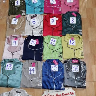 Sỉ 6x pizama phi lụa tay cọc quần dài loai 1