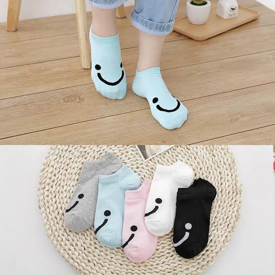 ❤️[FREESHIP]❤️/Sét 10 Đôi Tất Nam Nữ cổ ngắn thêu hình Gấu,Mèo,Mặt Cười chất dày kèm túi bọc