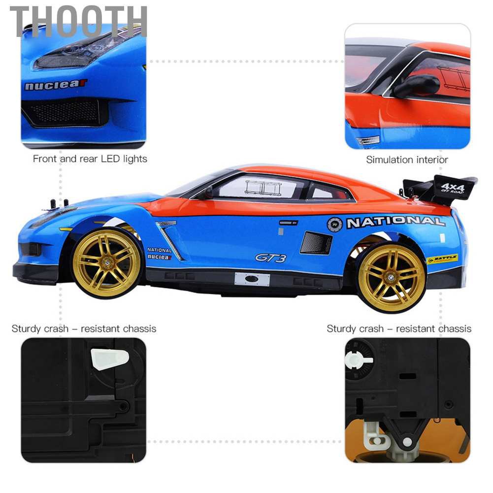 Xe Đua Điều Khiển Từ Xa 1: 10 2.4g Kèm Phụ Kiện