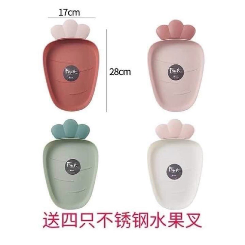 DĨA TRÁI CÂY NHỰA KUTE