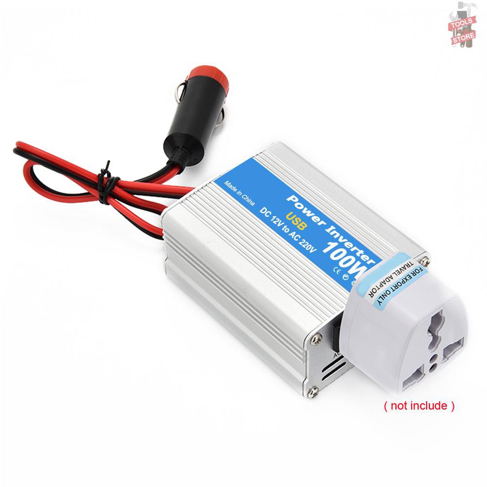 Bộ Chuyển Đổi Nguồn Điện 100w Dc 12v Sang Ac 220v Cho Xe Hơi