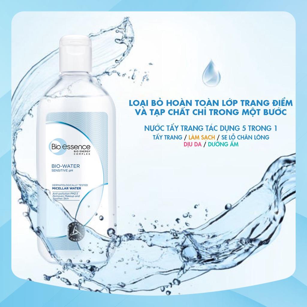 Nước tẩy trang Bio-Essence Bio-Essence Water Micellar Water 100ml tẩy trang sạch sâu ẩm mượt mịn màng