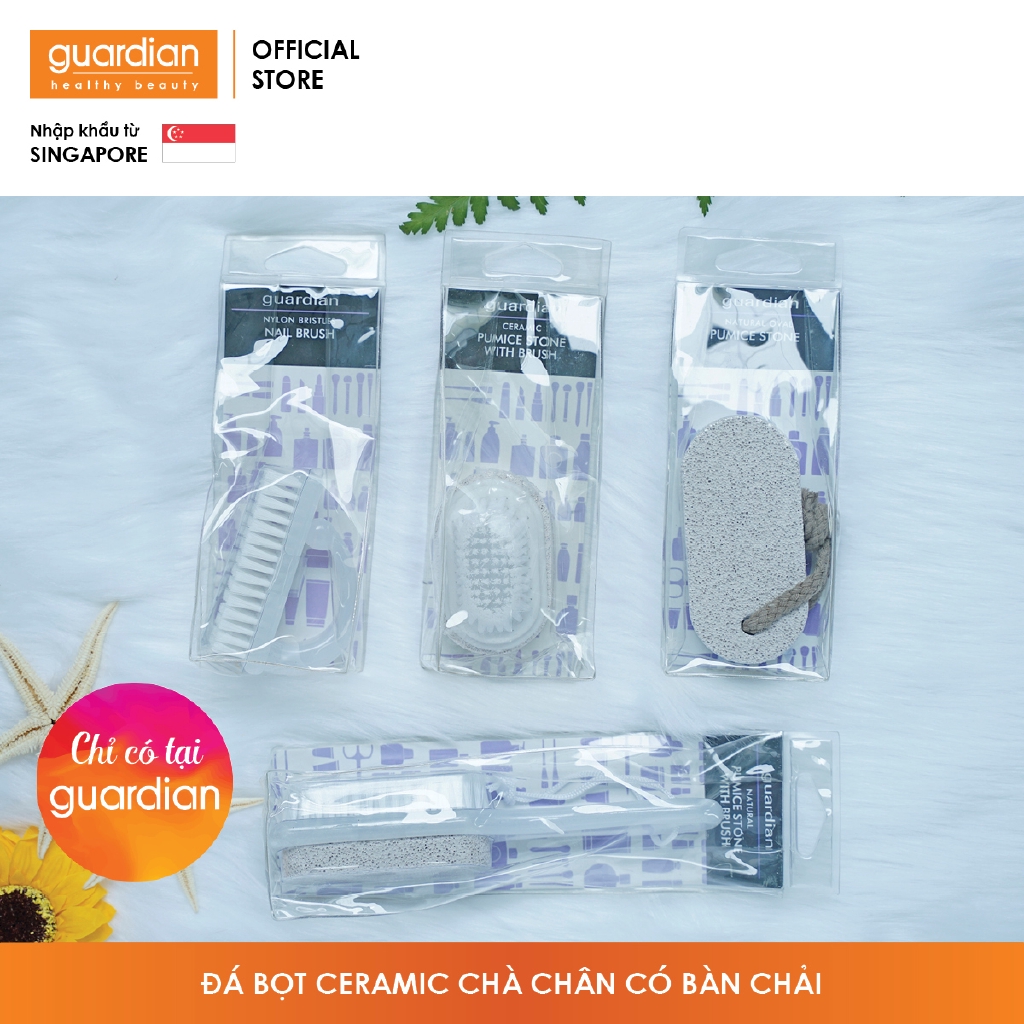 Đá bọt ceramic chà chân Guardian có bàn chải