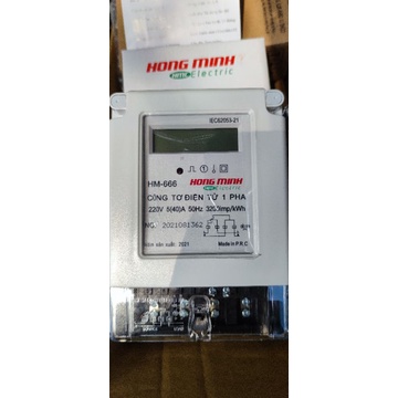 Công tơ điện tử 1 pha 5(40)A HM666