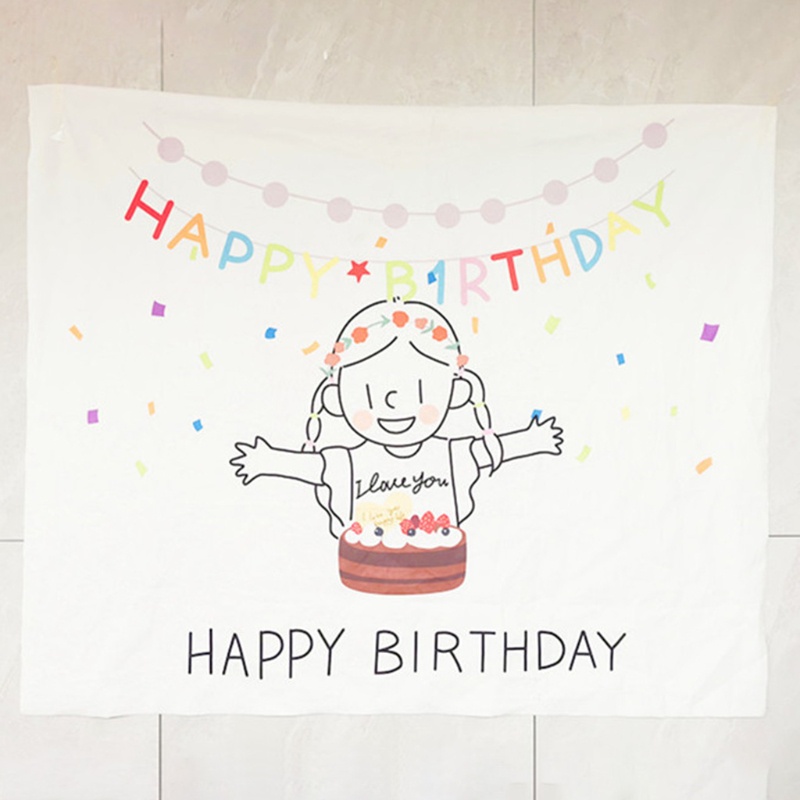 Dây treo trang trí tiệc sinh nhật in chữ Happy Birthday&lt;br&gt;