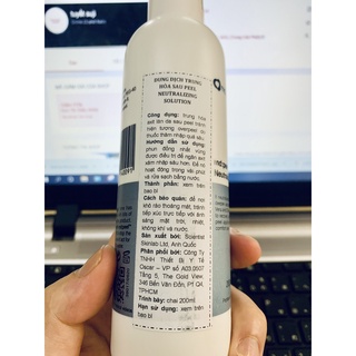 Dung dịch trung hoà sau peel Md:peel Neutralizing Solution