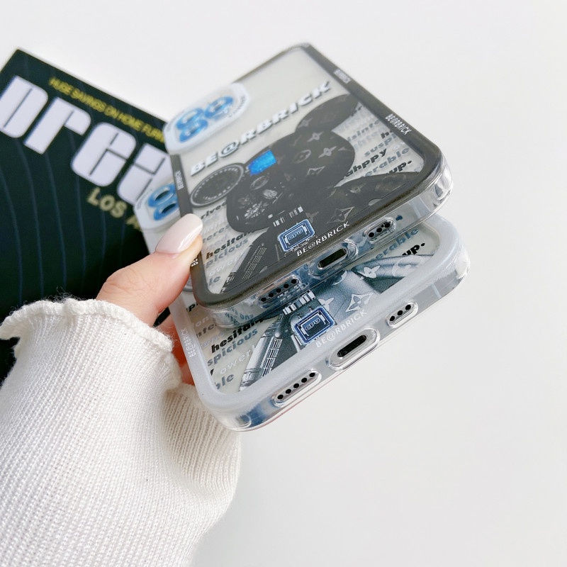 Ốp điện thoại TPU in hình gấu thời trang cho iPhone 12/12Pro 12 11 Pro Max X XS XR XS MAX 7 8 Plus