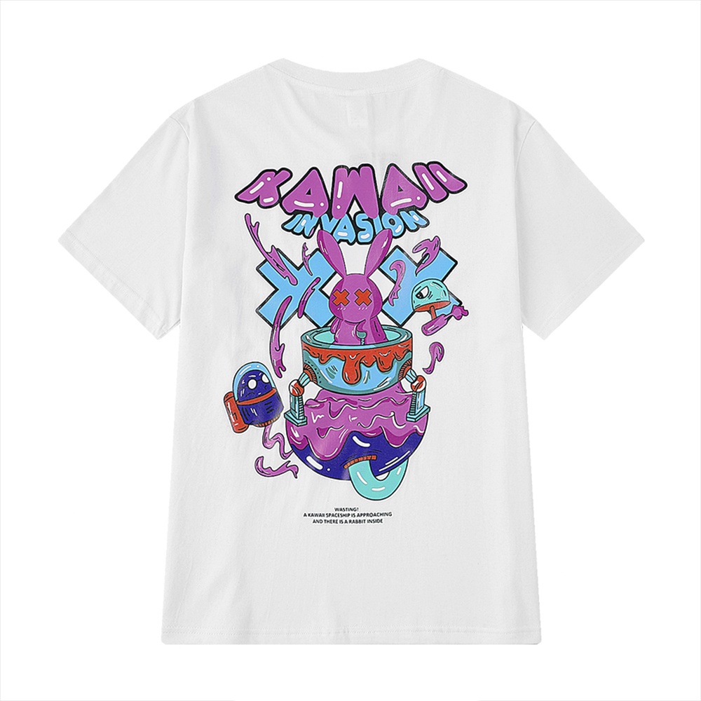 Áo thun nam nữ tay lỡ KAWAII form rộng Oversized phong cách Unisex kiểu dáng hàn quốc vải thun mềm mịn thoáng mát ABATI