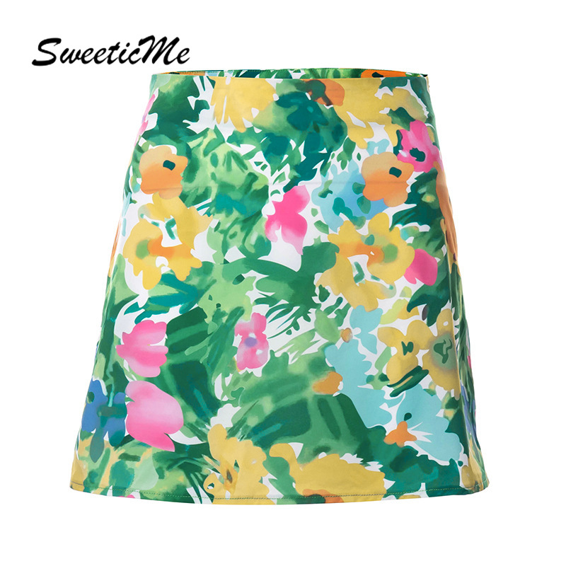 Chân Váy Chữ A In Họa Tiết Xinh Xắn Dành Cho Nữ 2021