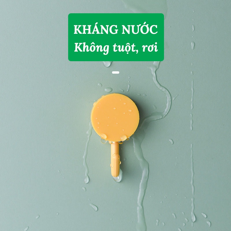 Móc Nhựa Tròn Dán Tường Đa Năng Treo Đồ Dùng Gia Đình Siêu Dính Tiện Lợi SONHOUSE