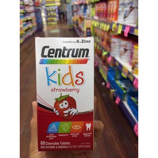 Bill Úc - Centrum_Kids_Multi_Vitamin 60 viên vị dâu