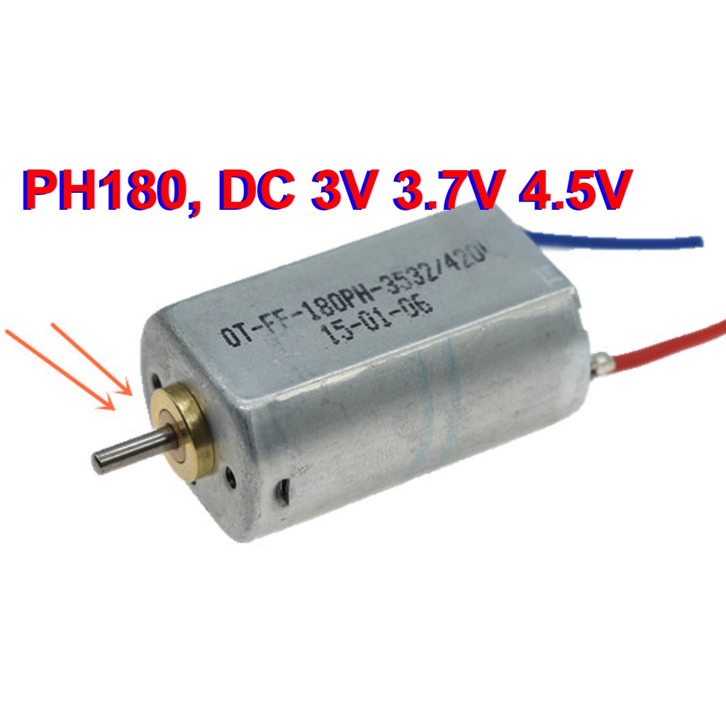 Motor 180. PH180, DC 3V 3.7V 4.5V cho đồ chơi