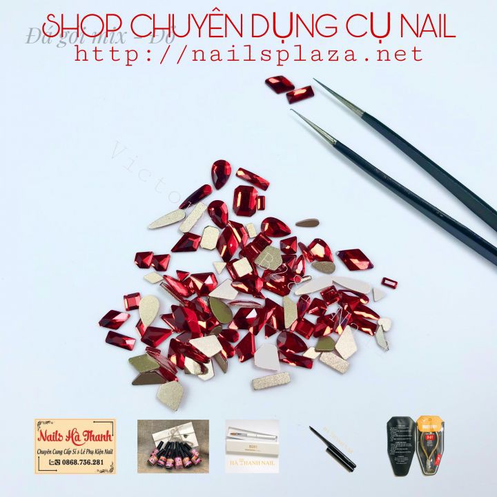 Set Đá Chân Bằng 100 Viên. Phụ kiện Nail