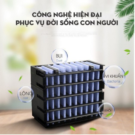 Quạt Điều Hòa Mini - Máy Điều Hòa Phun Sương Tạo Độ Ẩm - Siêu Mát Hít Hót Cho Mùa Hè 2021 - Hàng chính Hãng