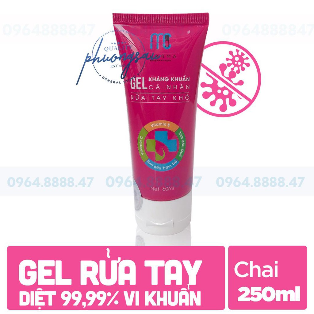 Gel Kháng Khuẩn Cá Nhân MC PHARMA 60ml - Chính Hãng [ Hương Quế]