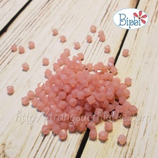 Hạt pha lê Tiệp màu hồng dâu opal