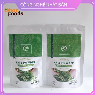 Bột Cải Kale Cao Cấp Ohan Green, Sấy Lạnh Nhật Bản, Bột Cải Xoăn Kale Hữu Cơ 100%, Bột Ăn Dặm Cho Trẻ, 50 Gram FREESHIP