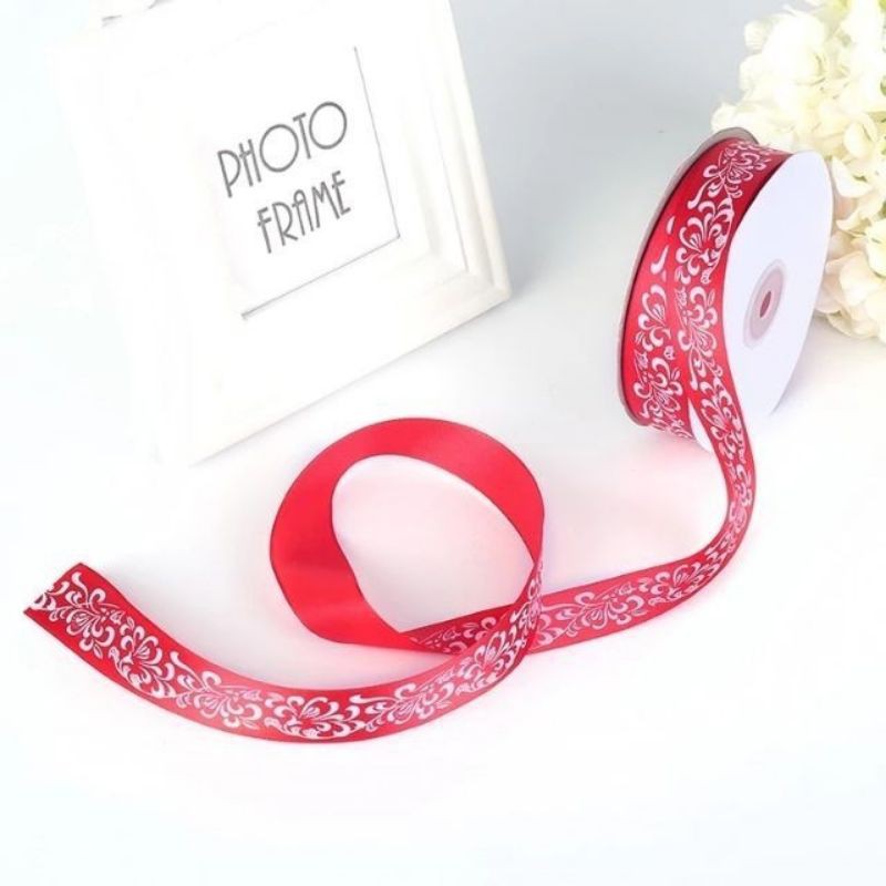 5m ruy băng họa tiết làm nơ cổ trang