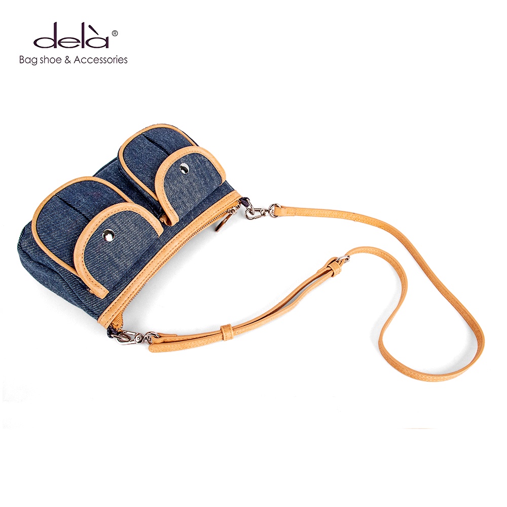 Dela Túi xách nữ đeo chéo đi chơi đẹp hai ngăn cao cấp túi kẹp nách nữ dây xích túi xách quảng châu cao cấp