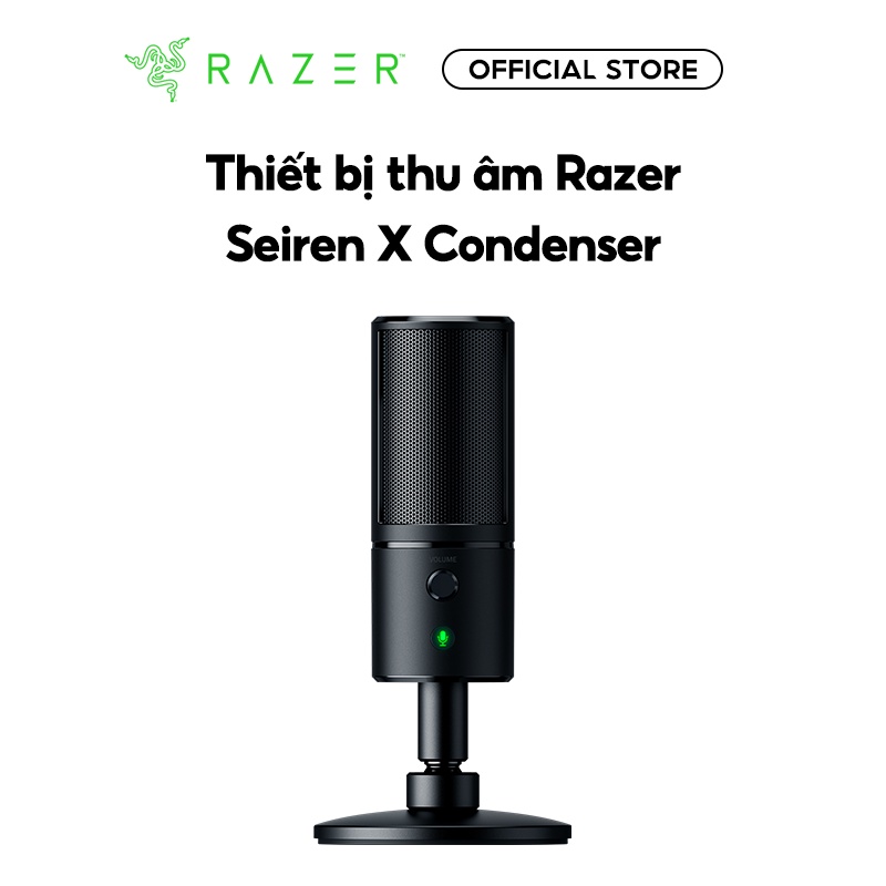Thiết bị thu âm Razer Seiren X dành cho Streamer game - Bảo hành chính hãng 24 tháng