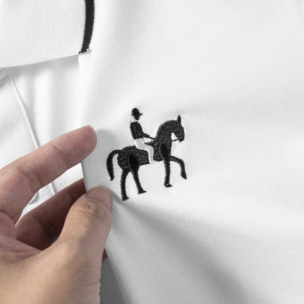 Áo thun POLO  nam  cổ bẻ HORSE vải cá sấu mắt chim  trẻ trung  PAULO