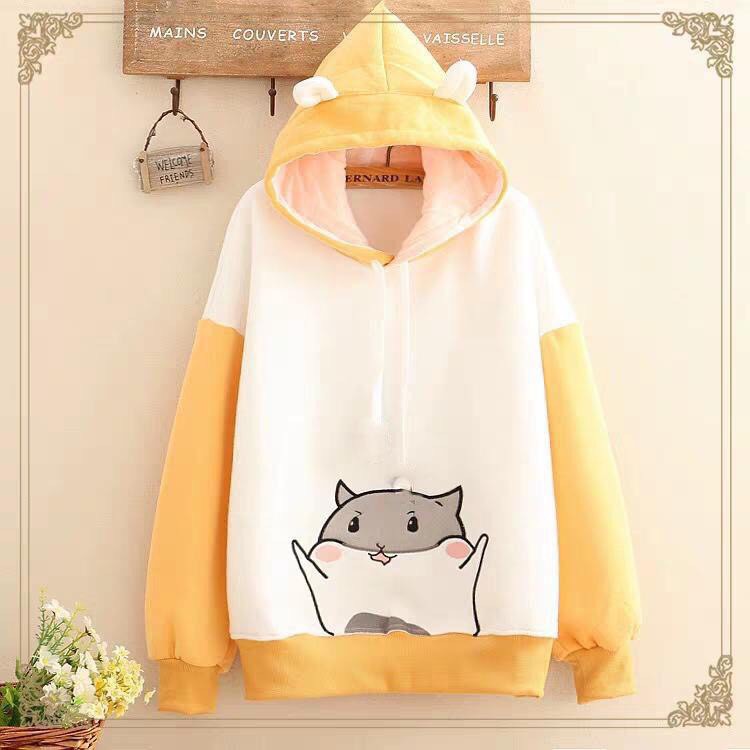 Áo khoác, áo hoodie unisex nỉ ngoại chú sóc cute năng động thời trang học đường | BigBuy360 - bigbuy360.vn
