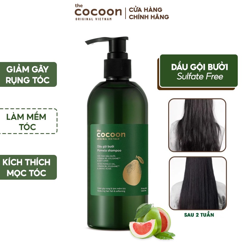 Cocoon Combo Chăm Sóc Tóc Dầu Gội Đầu Bưởi Dầu Xả Và Xịt Tóc Nuôi Dưỡng Tóc Suôn Mượt Giảm Rụng Kích Thích Mọc Tóc Dezy