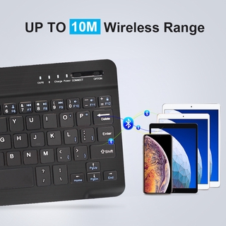 Bàn phím bluetooth không dây mini 7 inch/10 inch dành cho Android Ios Windows