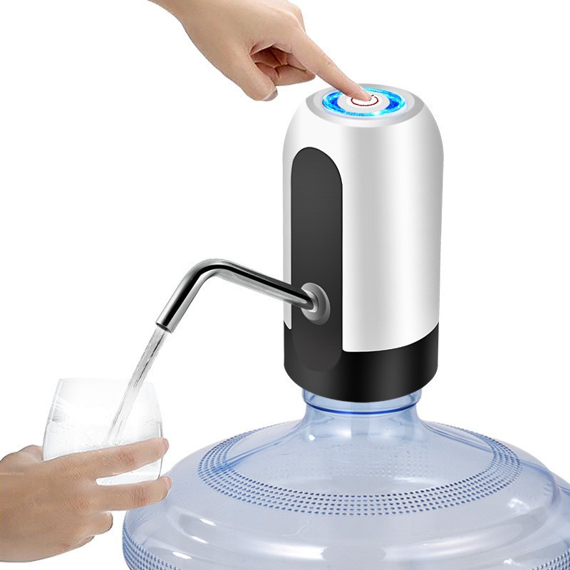 Máy bơm nước bình nước khoáng có vòi - Mini tự động từ bình - Nguồn pin nạp và cổng nguồn USB - Bảo hành 6 tháng