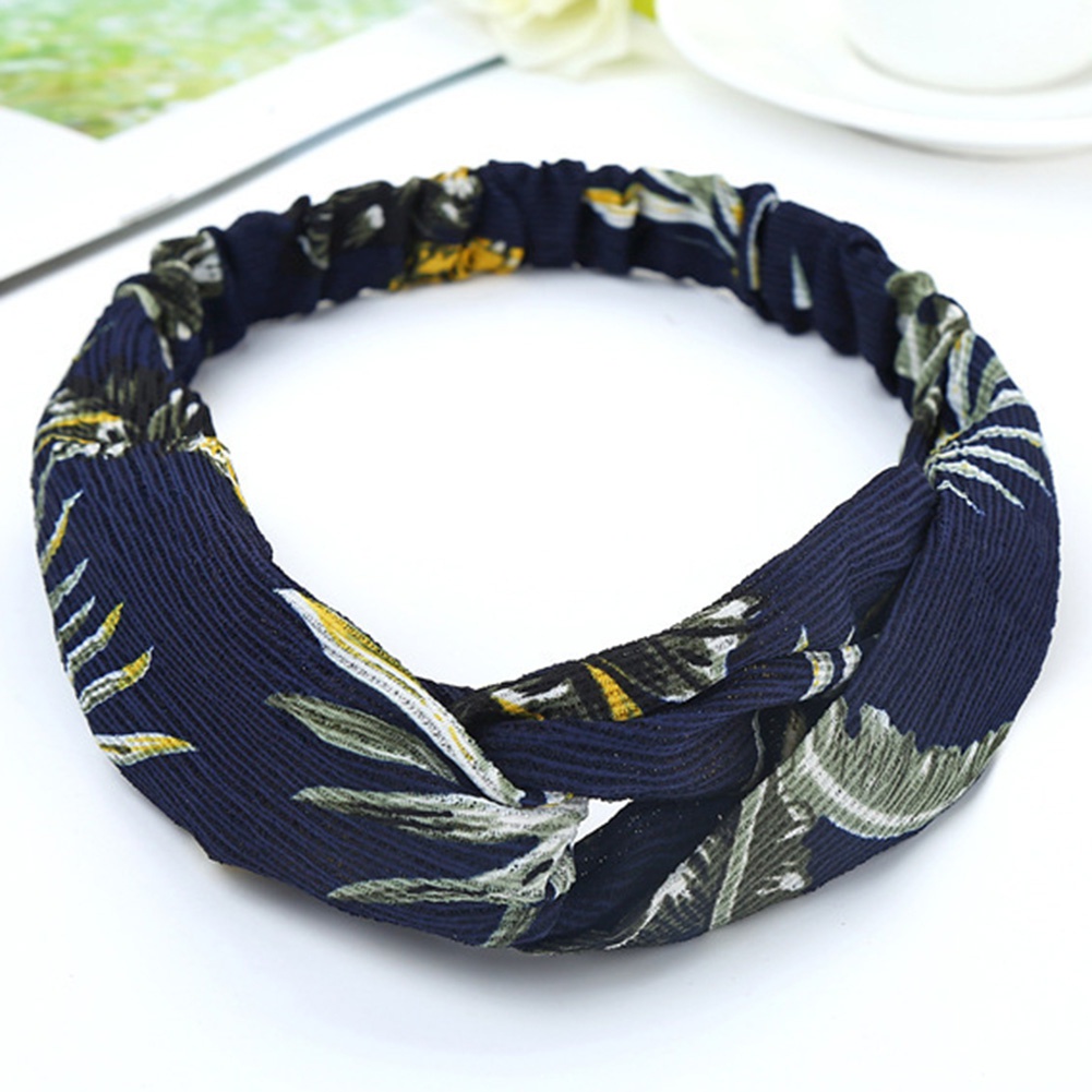 Băng Đô Cài Tóc Co Giãn In Họa Tiết Thời Trang Cho Nữ