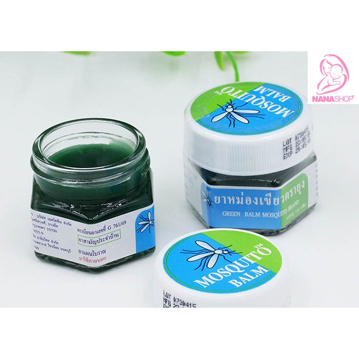 Sáp trị muỗi đốt an toàn cho bé Green Balm Mosquito Brand