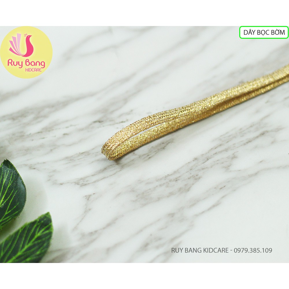 Ruy băng nhũ luồn bờm 6mm