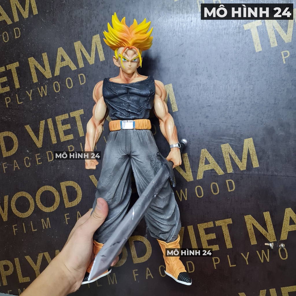 [40cm 2,5kg] Mô hình trunks nhân vật figure anime dragonball dragon ball Ca lích ssj SD future trunk 2 đầu