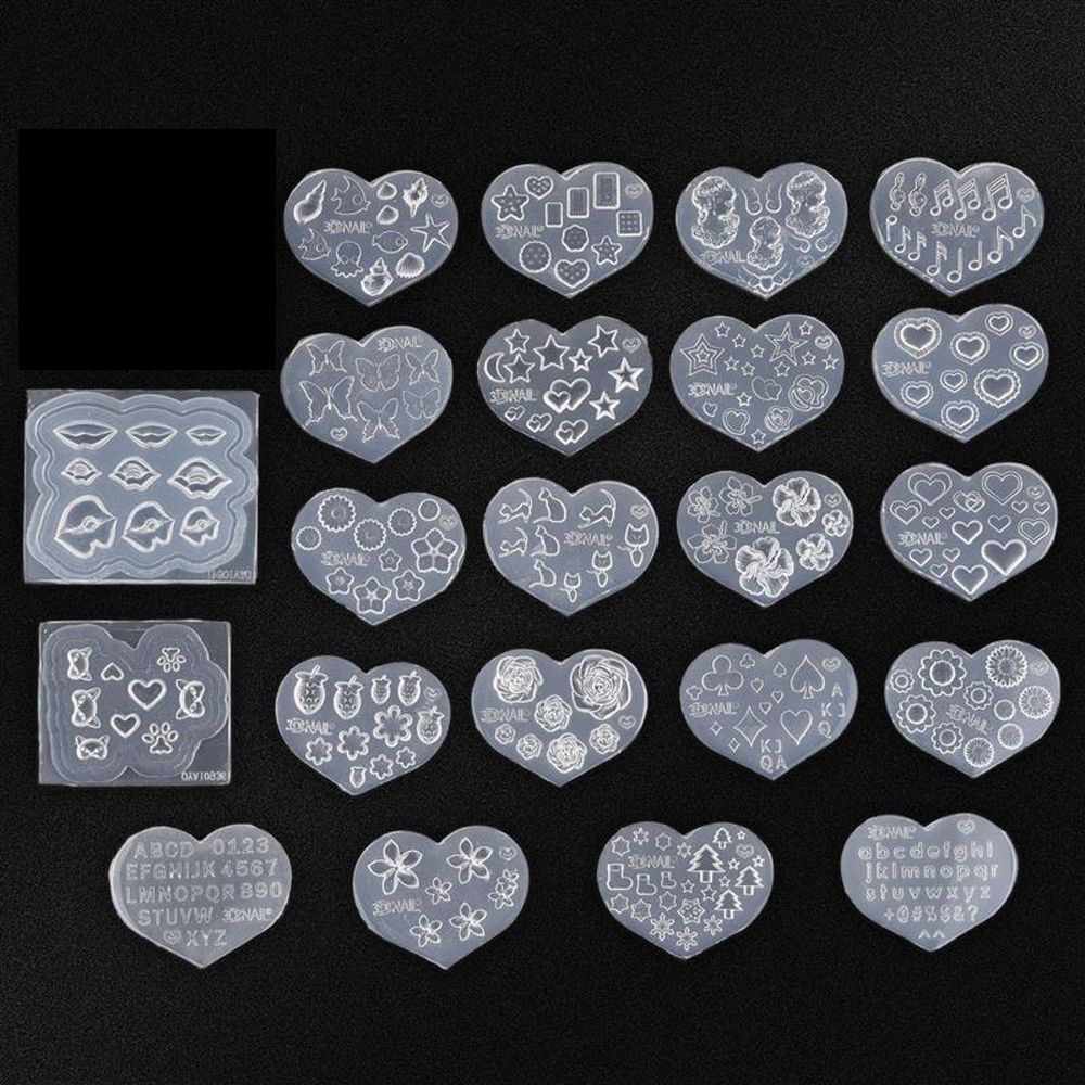 [Hàng mới về] Khuôn Tạo Hình Hoa 3d Bằng Silicon Trang Trí Móng Tay Thủ Công