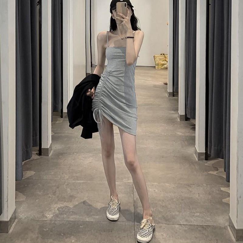 Đầm body màu trơn thiết kế trễ vai quyến rũ