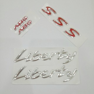 (xả kho) Tem nổi Liberty ABS dán xe K1TZ06