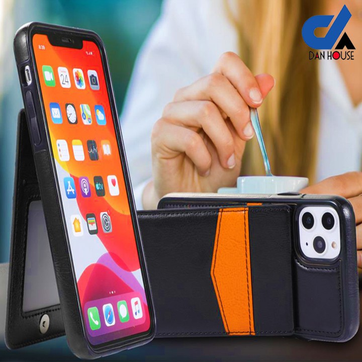 Bao da iPhone 11, 11 Pro, 11 Pro Max Kiêm ví - thẻ - card đa năng và tiện dụng - Shop Dan House