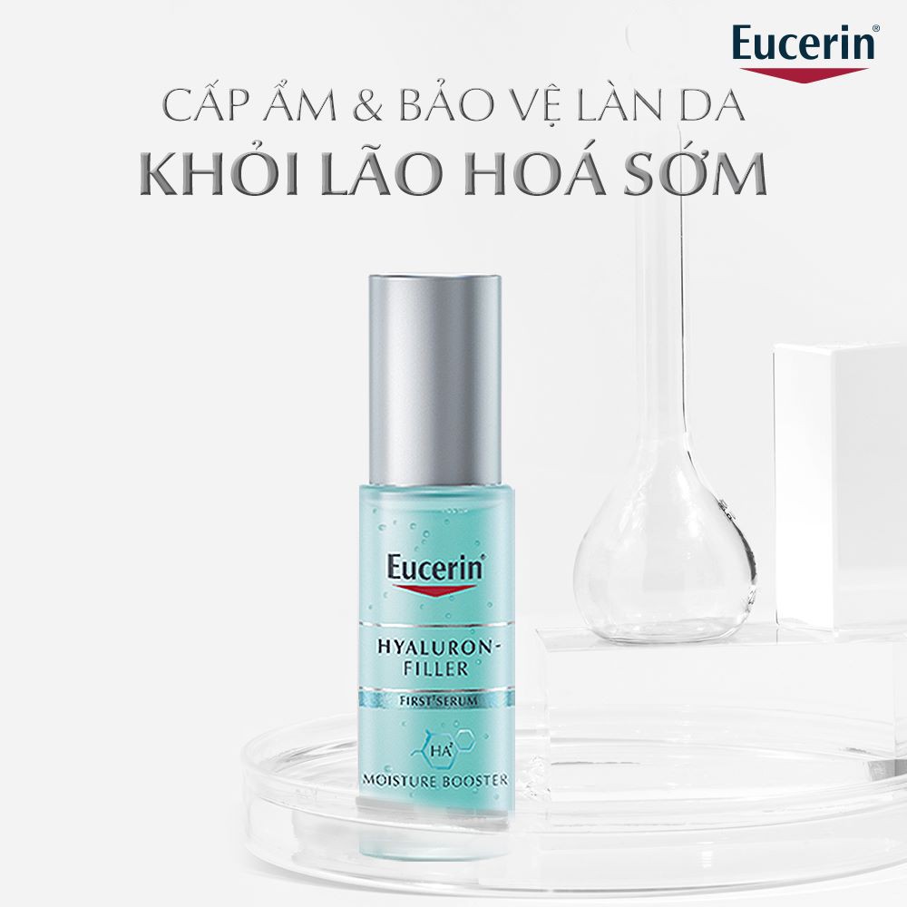 Tinh chất cấp ẩm chống lão hóa Eucerin hyaluron filler moisture booster 30ml TẶNG xịt dưỡng ẩm Eucerin (Nhập khẩu)