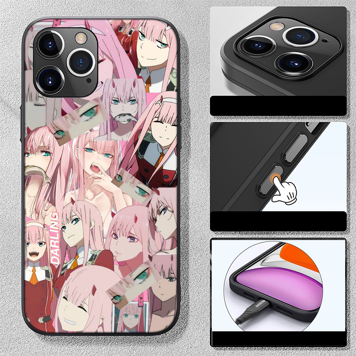 Samsung Galaxy A02S J2 J4 J5 J6 Plus J7 Prime A02 M02 j6+ A42 + Casing Soft Silicone Darling in the FranXX Zero Two Phone Case