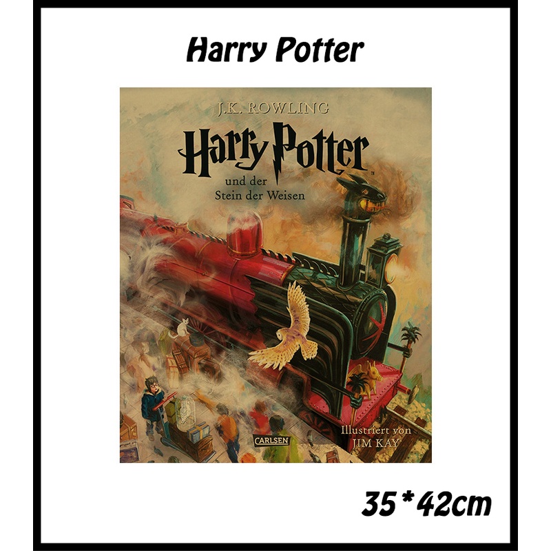 Poster Dán Tường Phong Cách Harry Potter Kích Thước 42*27cm