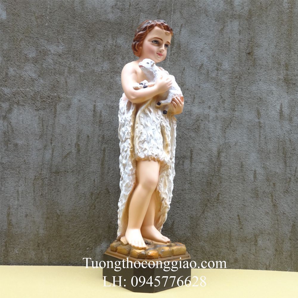 Tượng Thánh Gioan Baotixita  50cm composite