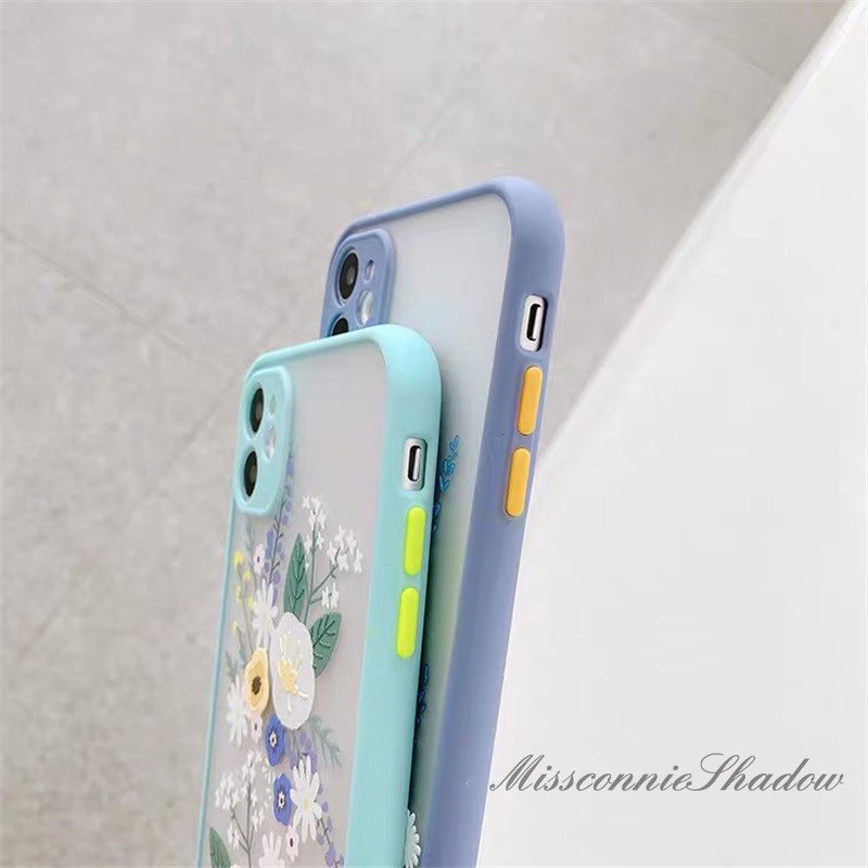 Ốp điện thoại TPU mềm in hoa lavender bảo vệ lens camera IPhone 11 Pro Max 8 7 Plus 6 6s Plus X XS Max XR SE 2020 iPhone 12 Pro Max 12Mini