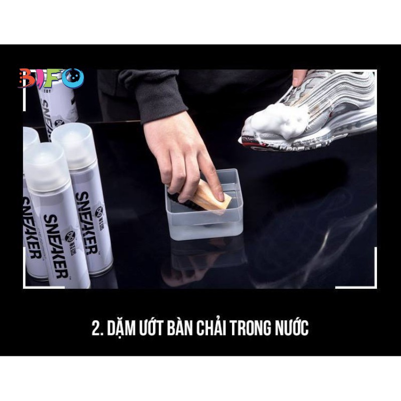 Chai Xịt Bọt Tuyết Vệ Sinh Giày Dép, Bình Xịt Làm Trắng Sạch Giày Thể Thao, Sneaker Tiện Dụng