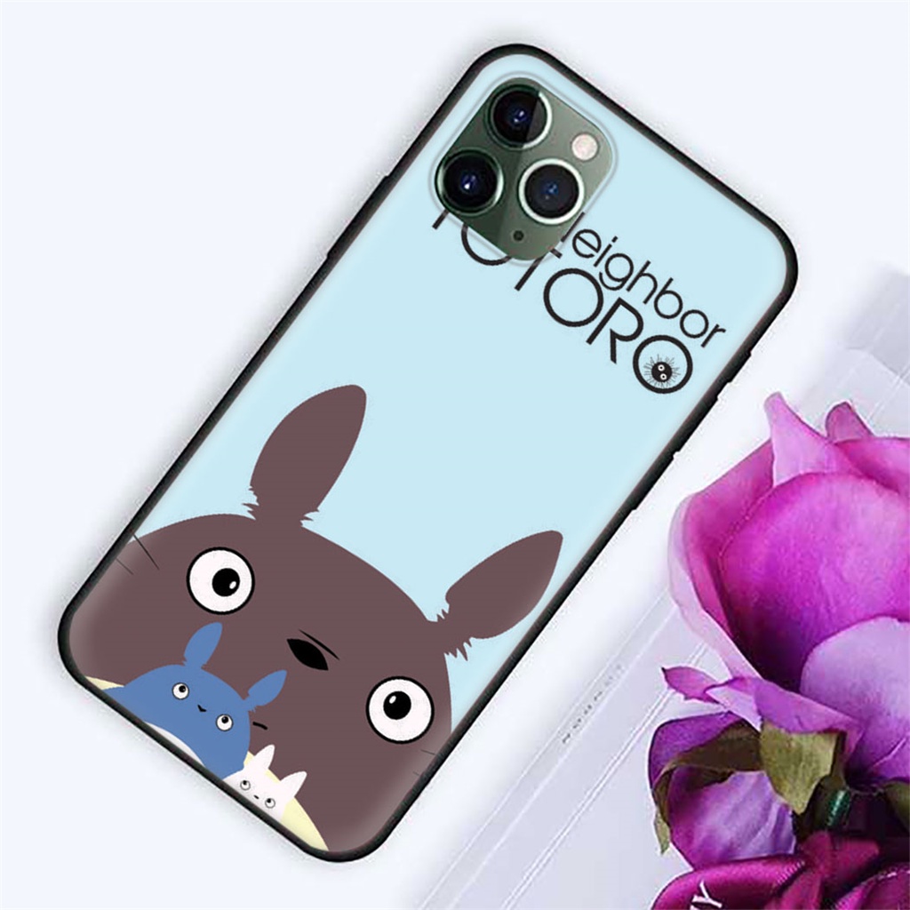 Ốp Điện Thoại Silicon TPU Mềm Hình Ghibli Totoro Cho iPhone 12 13 Mini 11 Pro Max CCB56