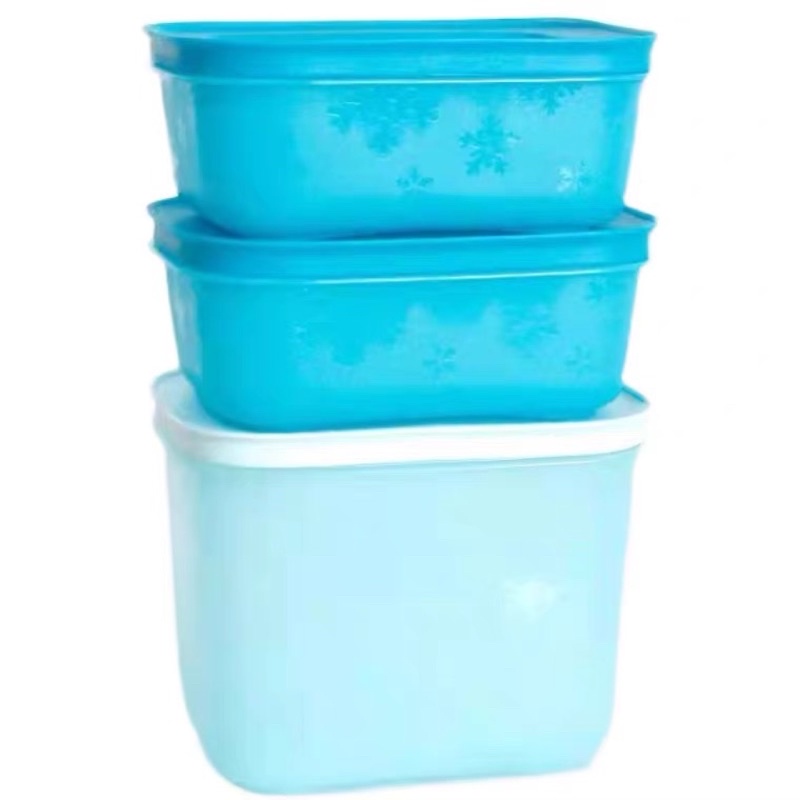 (Hàng có sẵn) Bộ 3 hộp đông dẻo 450ml, bộ trữ đông dẻo để cánh tủ lạnh