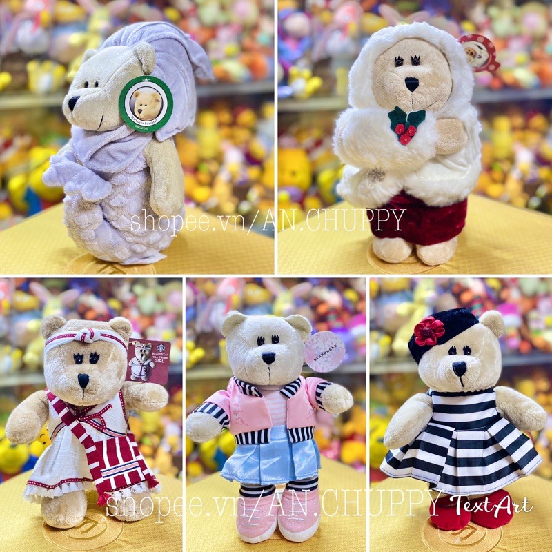 Gấu bông Starbucks Bearista phiên bản giới hạn