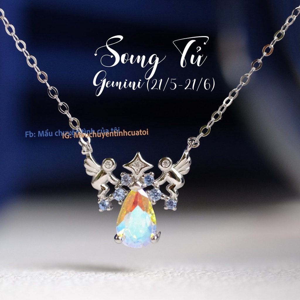 Dây chuyền 12 Cung Hoàng đạo  - Dây chuyền bạc - Mẩu chuyện tình của tôi
