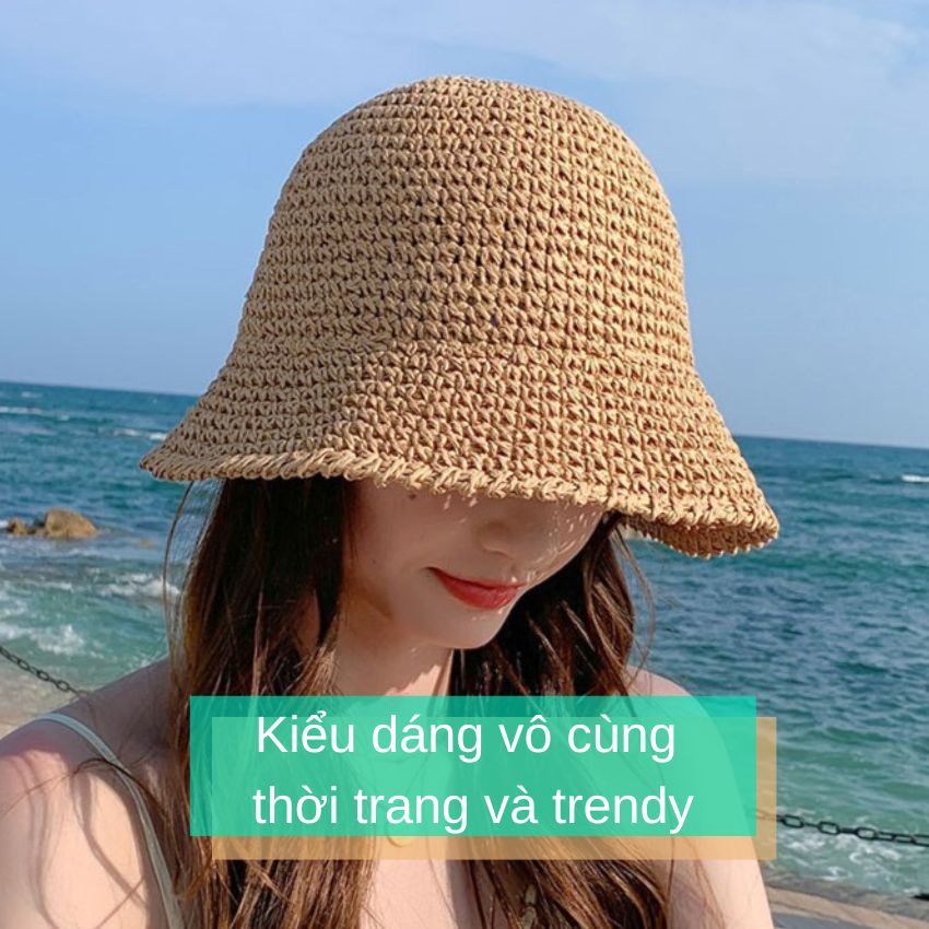 Mũ cói mềm trơn Basic
